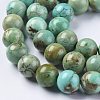 Natural Magnesite Beads Strands TURQ-F017-02-8mm-3