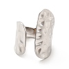 Non-Tarnish 304 Stainless Steel Wide Flat Open Cuff Ring for Women X-RJEW-F131-16P-2