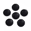 Spray Painted Natural Wood Buttons WOOD-T032-34E-1