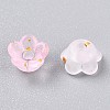 Frosted Transparent Acrylic Beads X-OACR-N137-72B-3