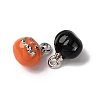Halloween Alloy Enamel Charms ENAM-D307-01B-2