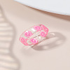 Summer Transparent Resin Fruit Pattern Finger Rings for Women WGF91BA-05-1