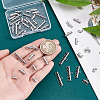 48Pcs 8 Styles 304 Stainless Steel Chandelier Component Links STAS-ME0003-58-3