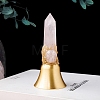 Natural Rose Quartz Bell Display Decoration PW-WGAB64F-03-1