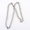 304 Stainless Steel Curb Chains  Necklaces X-NJEW-R063-30P-2