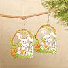 Easter Wood Dangle Earrings FS-WGC15A4-02-1