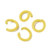 Spray Painted Iron Open Jump Rings IFIN-T017-04B-25-1