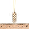 Polymer Clay Crystal Rhinestone Oval Pendant 304 Stainless Steel Cable Chain Necklaces for Women NJEW-A064-06G-5