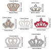 13Pcs 13 Style Crown Shape Hotfix Rhinestone DIY-CA0005-48-2