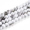 Baking Paint Glass Beads Strands DGLA-N013-8mm-01-1