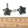 Natural Bloodstone Pendants G-B127-12P-13-3