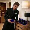Velvet Cufflink Gift Storage Boxes CON-WH0112-079B-5