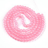 Baking Paint Imitation Jade Glass Round Bead Strands X-DGLA-Q021-6mm-03-2