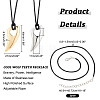 DIY 3D Fangtooth Shape Pendant Necklace Making Kit DIY-DC0001-67-2