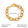 304 Stainless Steel Cable Chain Bracelets for Women HO5603-1-1