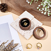 2-Slot Wood Couple Ring Storage Boxes with Velvet Inside and Window CON-CL0001-28A-4