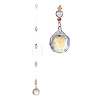 Glass Teardrop Pendant Decorations HJEW-TA00015-1