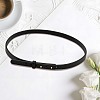 6MM Flat Leather Cord Adjustable Choker Necklaces NJEW-CL0001-26-3