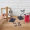 Adjustable Plastic Stand Base Action Figure Display Holder ODIS-WH0030-316B-3