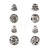 Kissitty Tibetan Style Alloy Guru Bead Sets PALLOY-KS0002-07AS-14