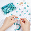 200Pcs Dyed Synthetic Turquoise and Howlite Beads G-SC0002-42-3