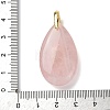 Natural Rose Quartz Pendants G-B188-01G-05-3