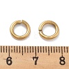 Ion Plating(IP) 304 Stainless Steel Open Jump Rings X-STAS-M081-02G-03-4