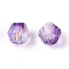 Transparent Spray Painted Glass Beads X1-EGLA-N018-4mm-01-3