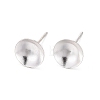 925 Sterling Silver Ear Stud Findings STER-K167-043E-S-6