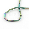 Tube Electroplate Non-magnetic Synthetic Hematite Bead Strands G-S203-26D-2