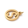 304 Stainless Steel Charms
with Jump Ring LS-STAS-R001-02G-S-2