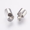 304 Stainless Steel Magnetic Clasps with Glue-in Ends STAS-E138-04P-3
