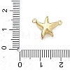 Starfish Brass Micro Pave Clear Cubic Zirconia Magnetic Clasps KK-C251-10G-3