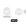 100Pcs Comfort Silicone Pads for Screw Back Clip on Earrings FIND-SC0003-18-2