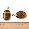 Natural Tiger Eye Pendants G-M415-01P-05-3
