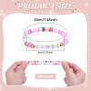 32Pcs Handmade Polymer Clay & Acrylic Bead Bracelets BJEW-PH02014-2