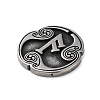 Rune Letters Alloy Pendants PALLOY-S193-01AS-04-2