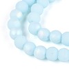 Frosted Opaque Glass Beads Strands GLAA-T032-P6mm-MBB10-3