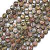 Natural Leopard Skin Jasper Beads Strands G-K389-B17-01-1