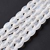 Natural White Agate Beads Strands X-G-C247-01A-4