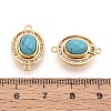 Brass Pave Clear Cubic Zirconia Magnetic Clasps KK-N287-10G-01-4