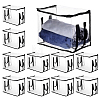 Large Capacity Transparent PVC Plastic Zipper Bags with Handle for Book Storage ABAG-WH0045-92B-1