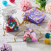 50Pcs Heart Printed Organza Bags OP-TADJ0001-01D-5