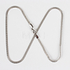 304 Stainless Steel Mesh Chain Necklace Making X-STAS-P045-15P-2