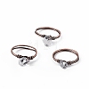 Natural Quartz Crystal Chips Finger Ring RJEW-L082-03R-02-1