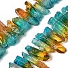 Two Tone Natural Quartz Crystal Beads Strands G-Z131-K01-05-2