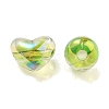Two Tone UV Plating Transparent Acrylic European Beads OACR-F004-06I-2