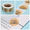 Self-Adhesive Kraft Paper Gift Tag Stickers LS-DIY-G013-A18-4
