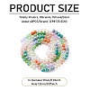3 Colors 3 Strands Electroplate Glass Beads Strands EGLA-TA0013-51A-3