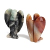 Natural Flower Amazonite Carved Angel Figurines G-O200-03J-09-2